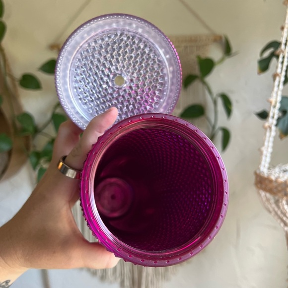 Pink Studded Starbucks Chrome Tumbler 24oz Venti | Brand New Limited Edition Cup - Picture 6 of 7